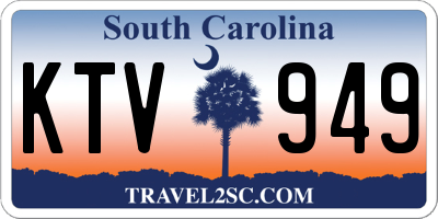 SC license plate KTV949