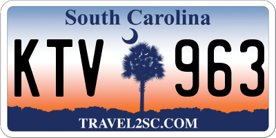 SC license plate KTV963