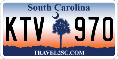 SC license plate KTV970