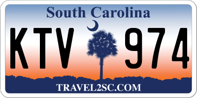 SC license plate KTV974