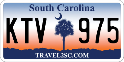 SC license plate KTV975