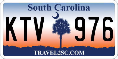 SC license plate KTV976
