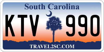 SC license plate KTV990