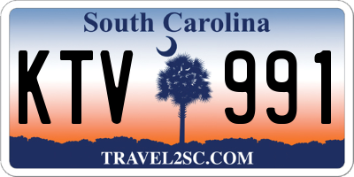 SC license plate KTV991