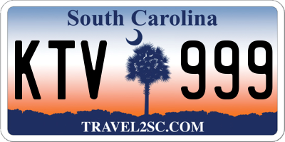 SC license plate KTV999