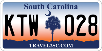 SC license plate KTW028