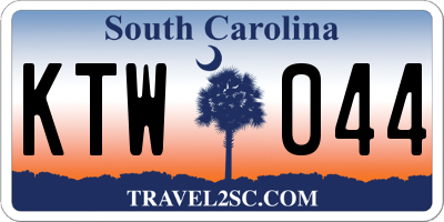 SC license plate KTW044