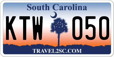 SC license plate KTW050