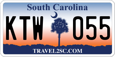 SC license plate KTW055