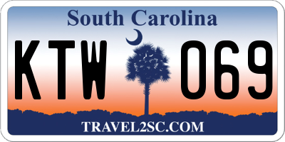 SC license plate KTW069
