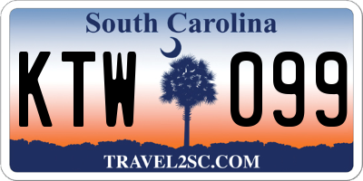 SC license plate KTW099