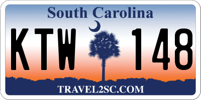 SC license plate KTW148