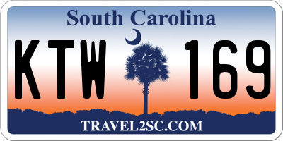 SC license plate KTW169