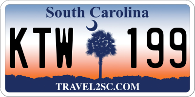 SC license plate KTW199