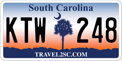 SC license plate KTW248