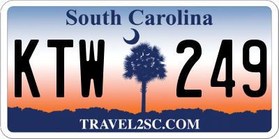 SC license plate KTW249
