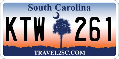SC license plate KTW261