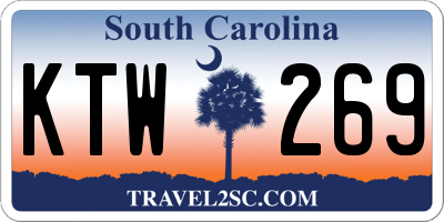 SC license plate KTW269