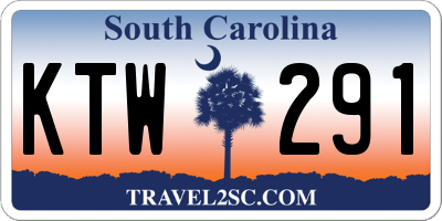 SC license plate KTW291