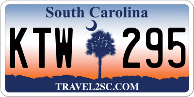 SC license plate KTW295