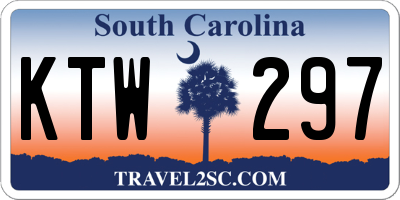 SC license plate KTW297