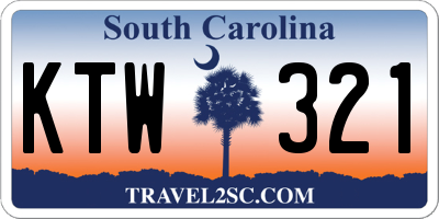 SC license plate KTW321