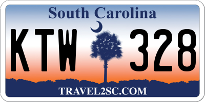 SC license plate KTW328