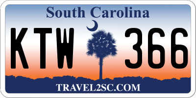 SC license plate KTW366