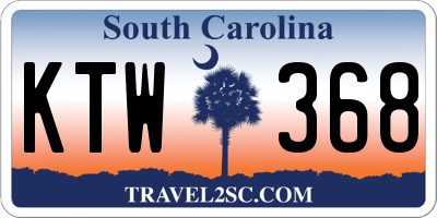 SC license plate KTW368