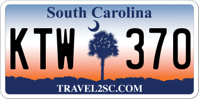 SC license plate KTW370
