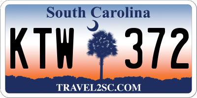 SC license plate KTW372