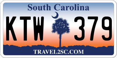 SC license plate KTW379