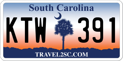 SC license plate KTW391