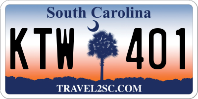 SC license plate KTW401
