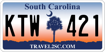 SC license plate KTW421