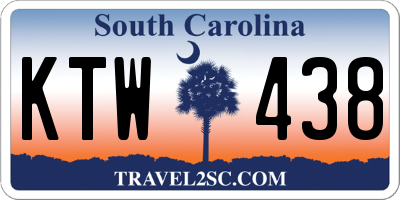 SC license plate KTW438