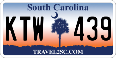 SC license plate KTW439
