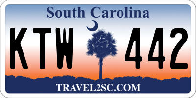 SC license plate KTW442
