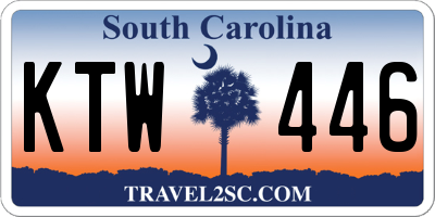 SC license plate KTW446