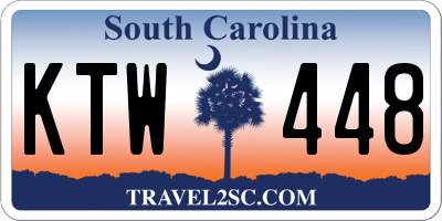 SC license plate KTW448