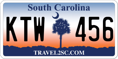 SC license plate KTW456