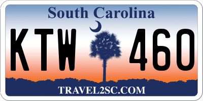 SC license plate KTW460