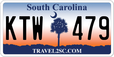 SC license plate KTW479