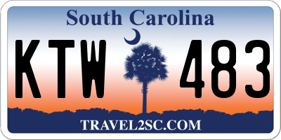 SC license plate KTW483