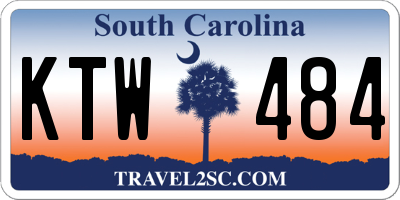 SC license plate KTW484
