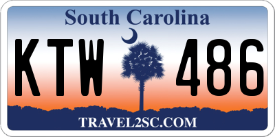 SC license plate KTW486