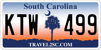 SC license plate KTW499