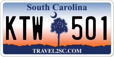 SC license plate KTW501