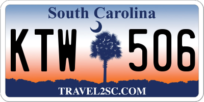 SC license plate KTW506