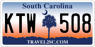 SC license plate KTW508